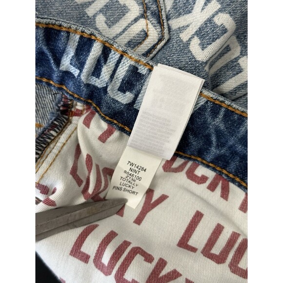 Lucky Brand Womens Totally Lucky  Pins Allover Printed High Rise Shorts Size 28 - Picture 6 of 8